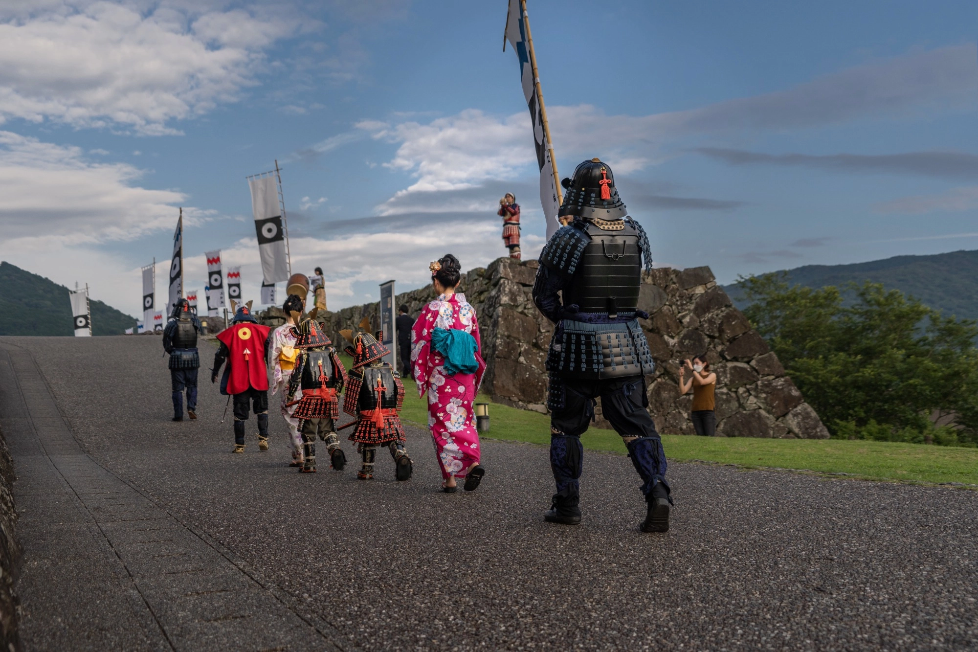 disfraz de samurai y geisha en un castillo japones experiencia privada
