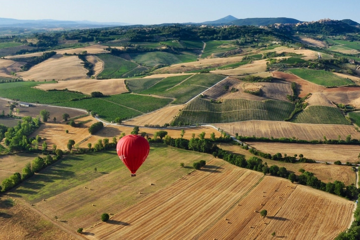 la toscana italia en globo