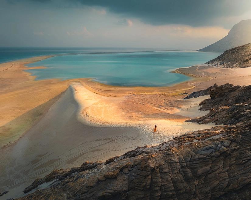 Dunas y playa en Socotra