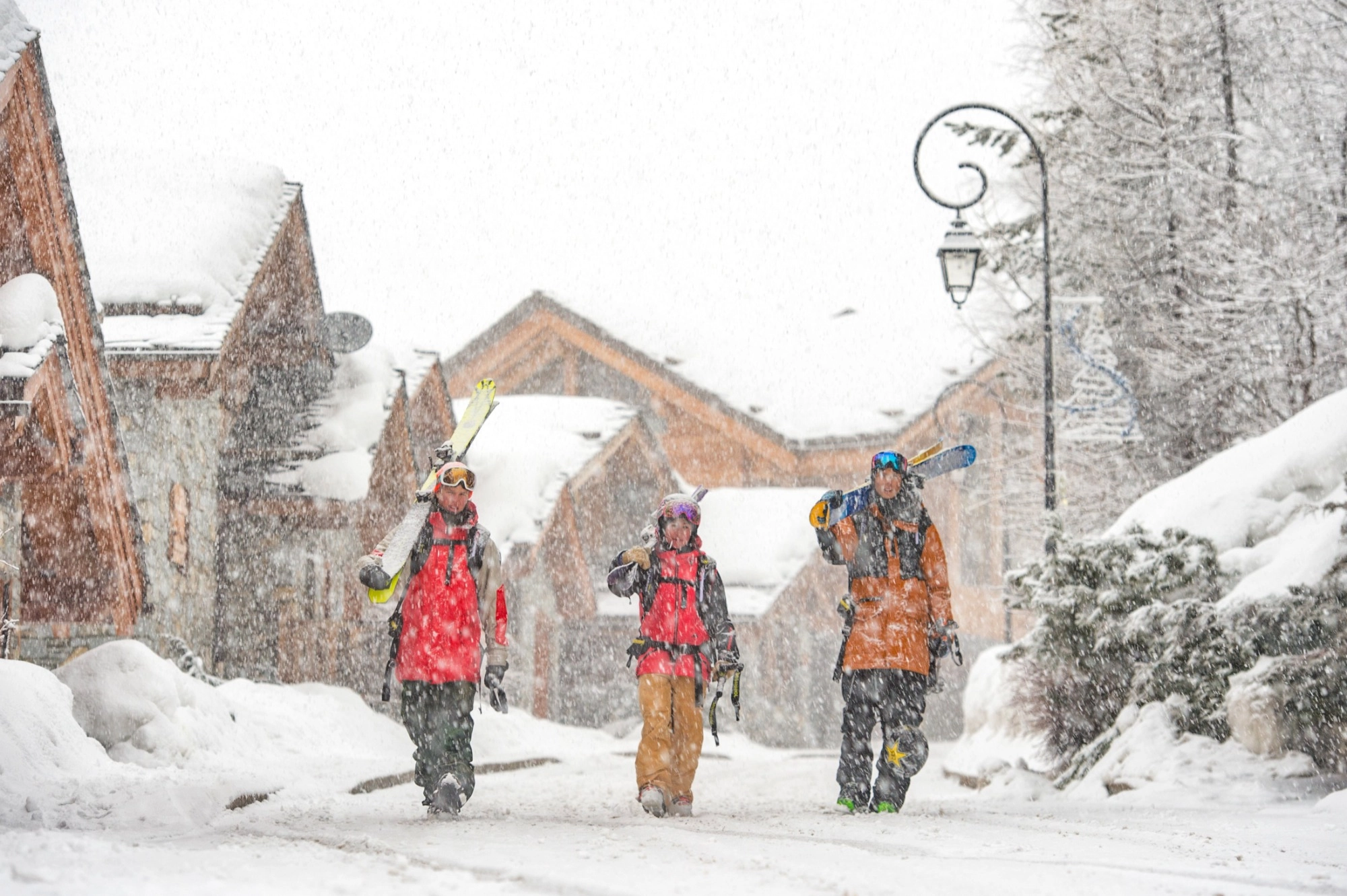 esquí en los alpes franceses