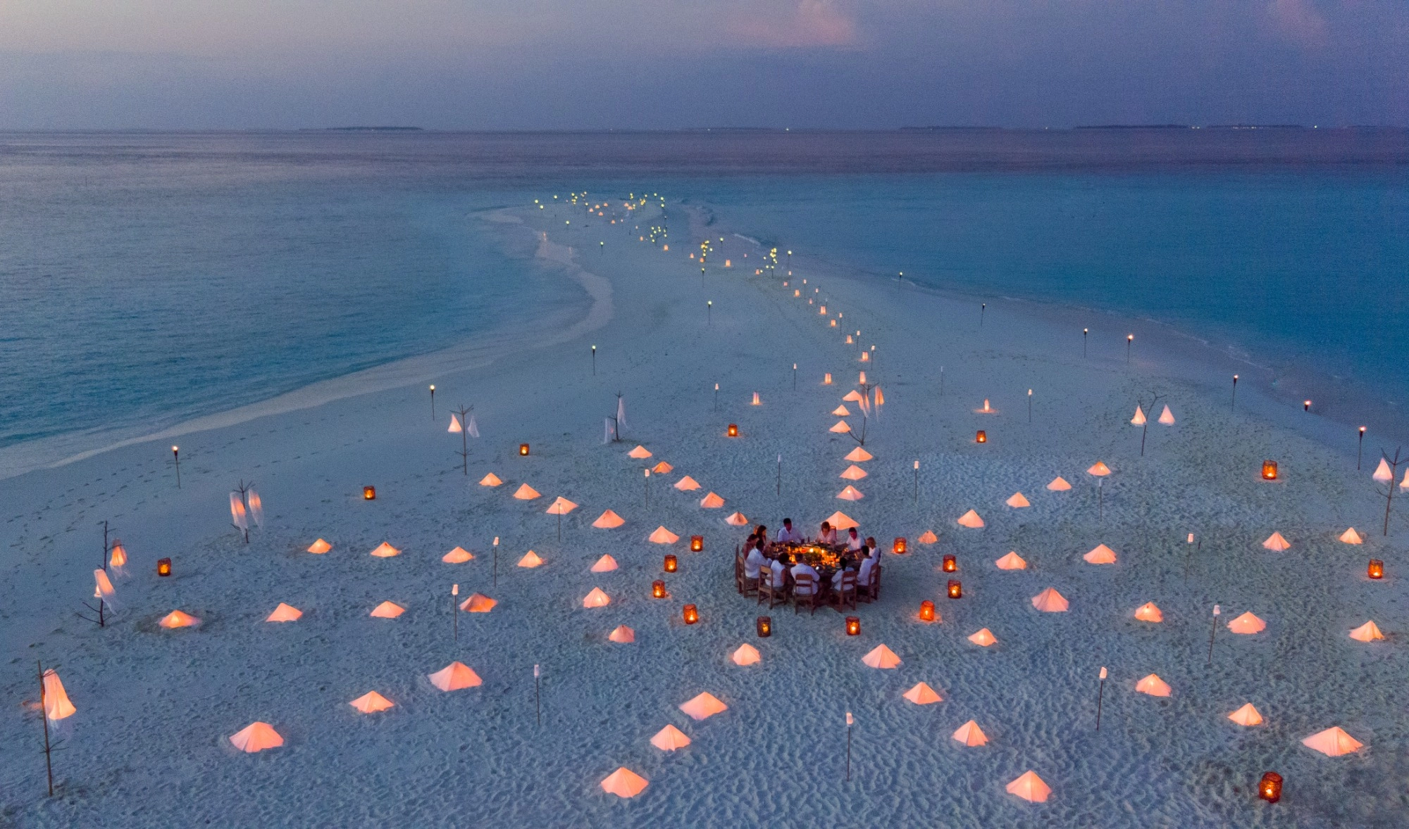 cena romantica soneva fushi maldivas