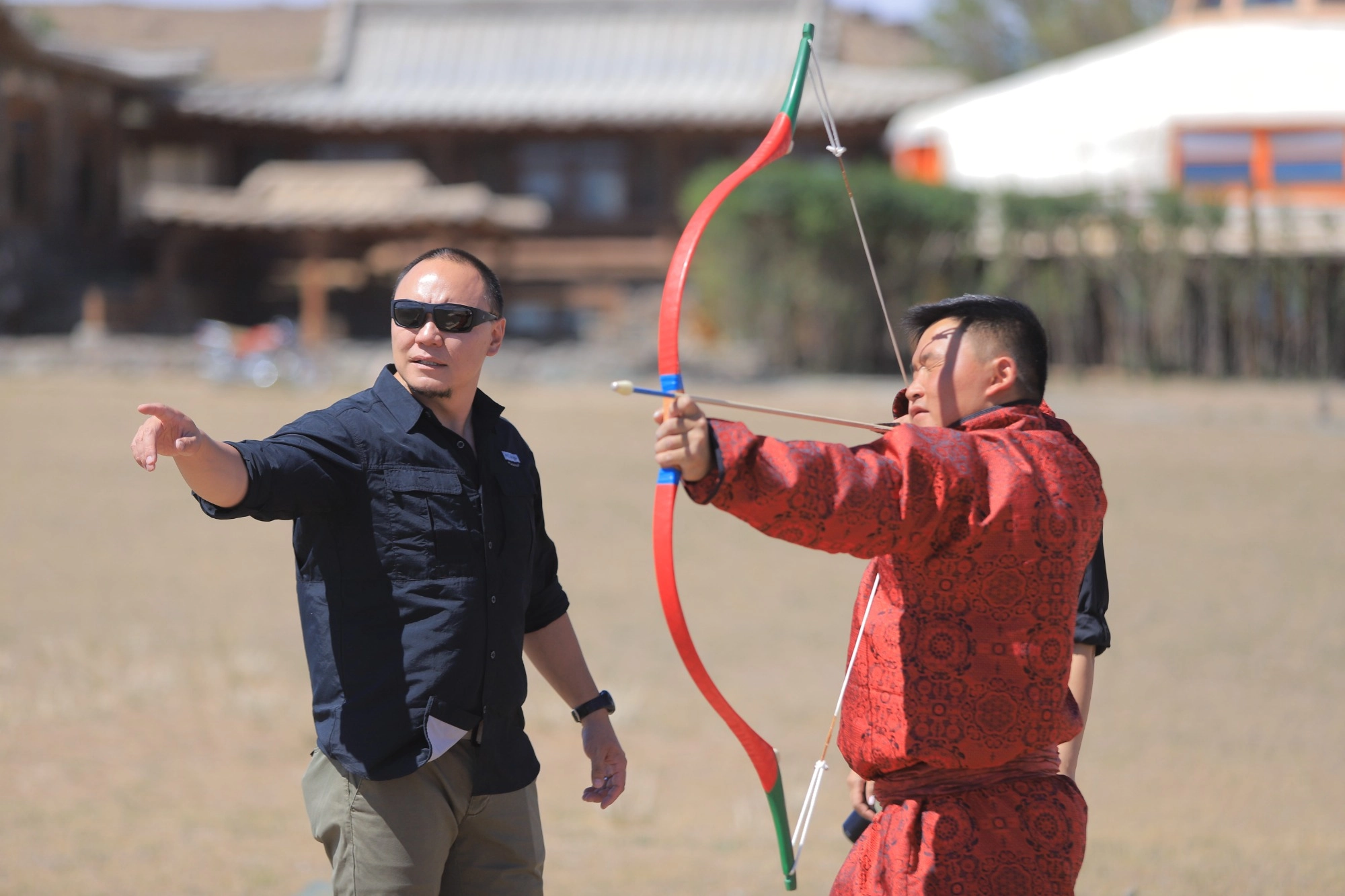 clase de tiro con arco en Mongolia