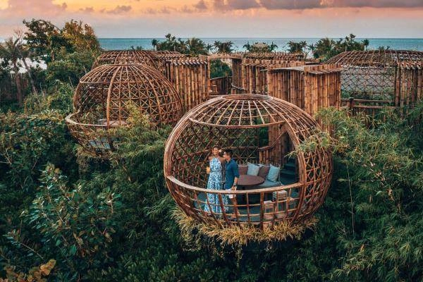 Cena romántica en Maldivas