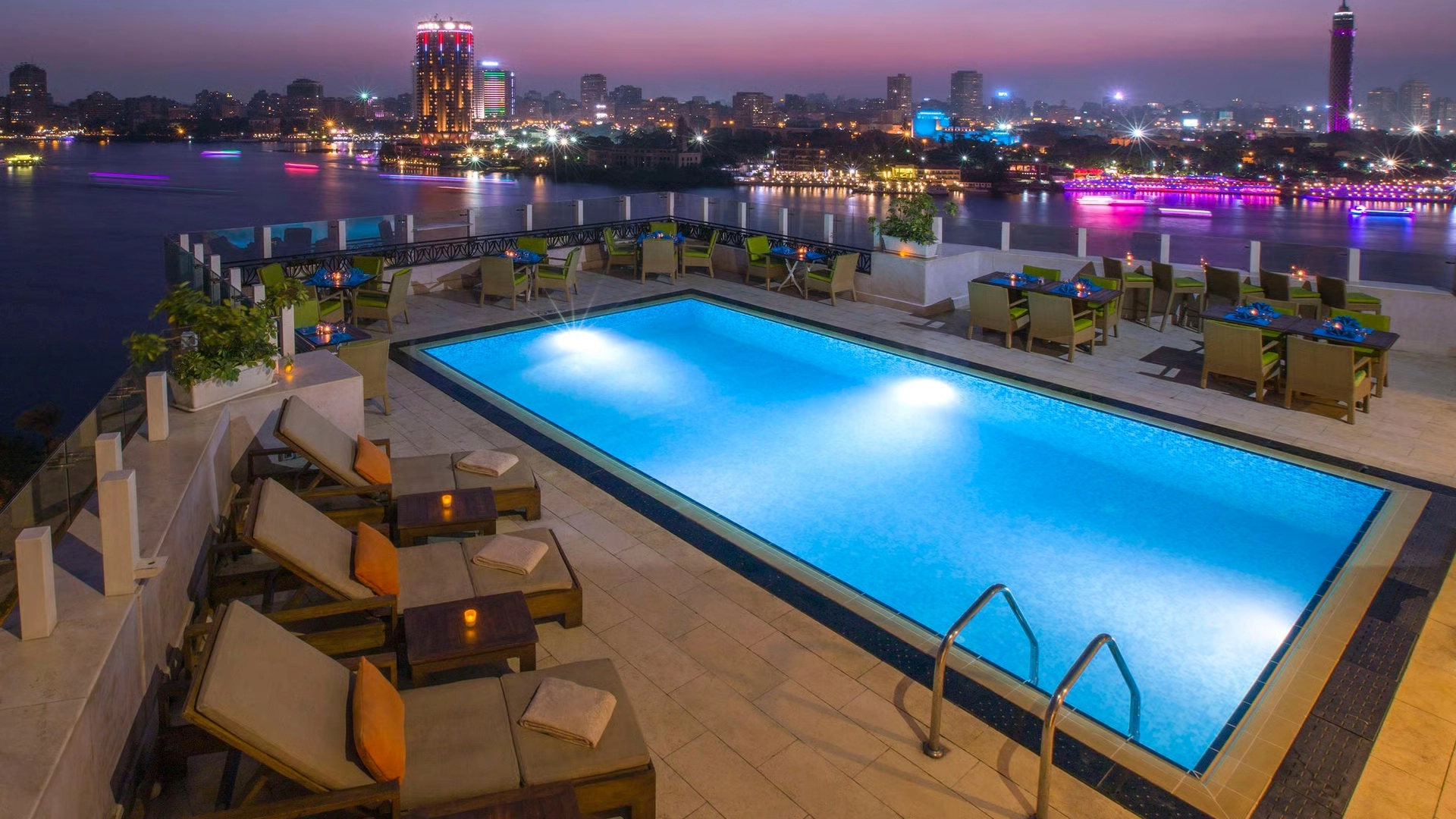 rooftop con vistas El Cairo