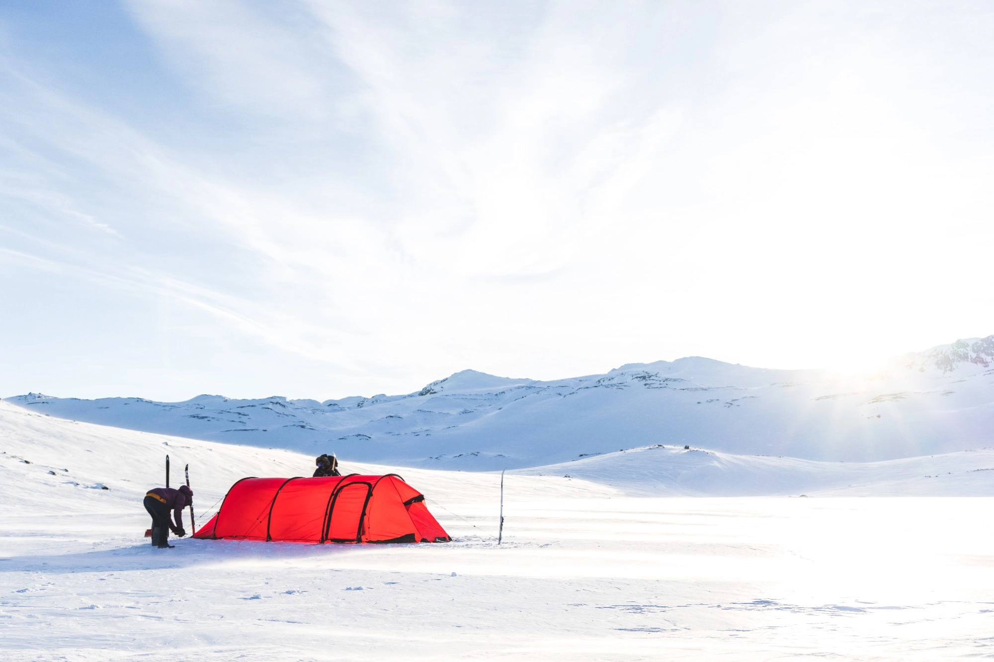 expedicion finse tienda de campaña noruega