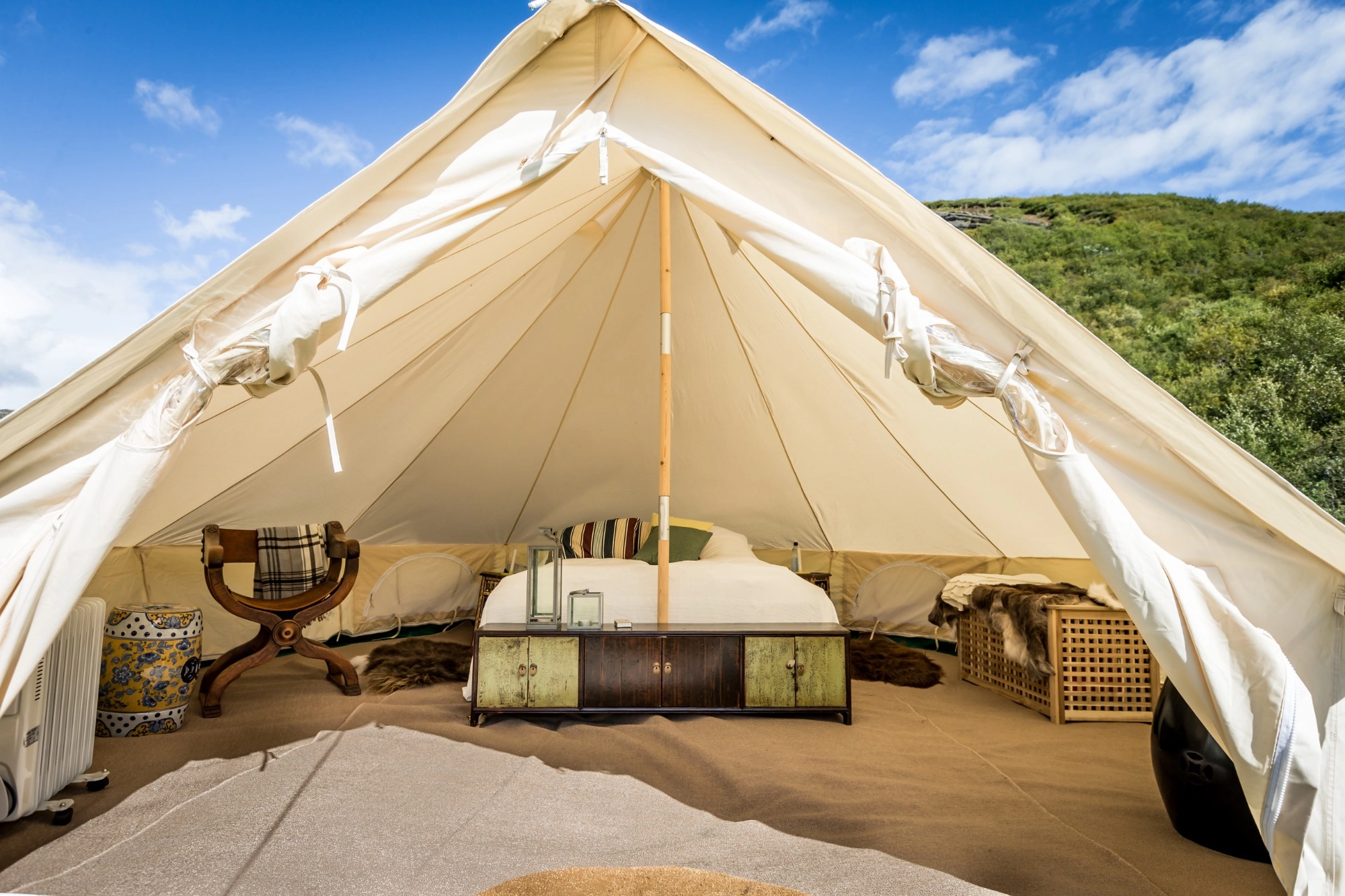 campamento nomadic luxury islandia