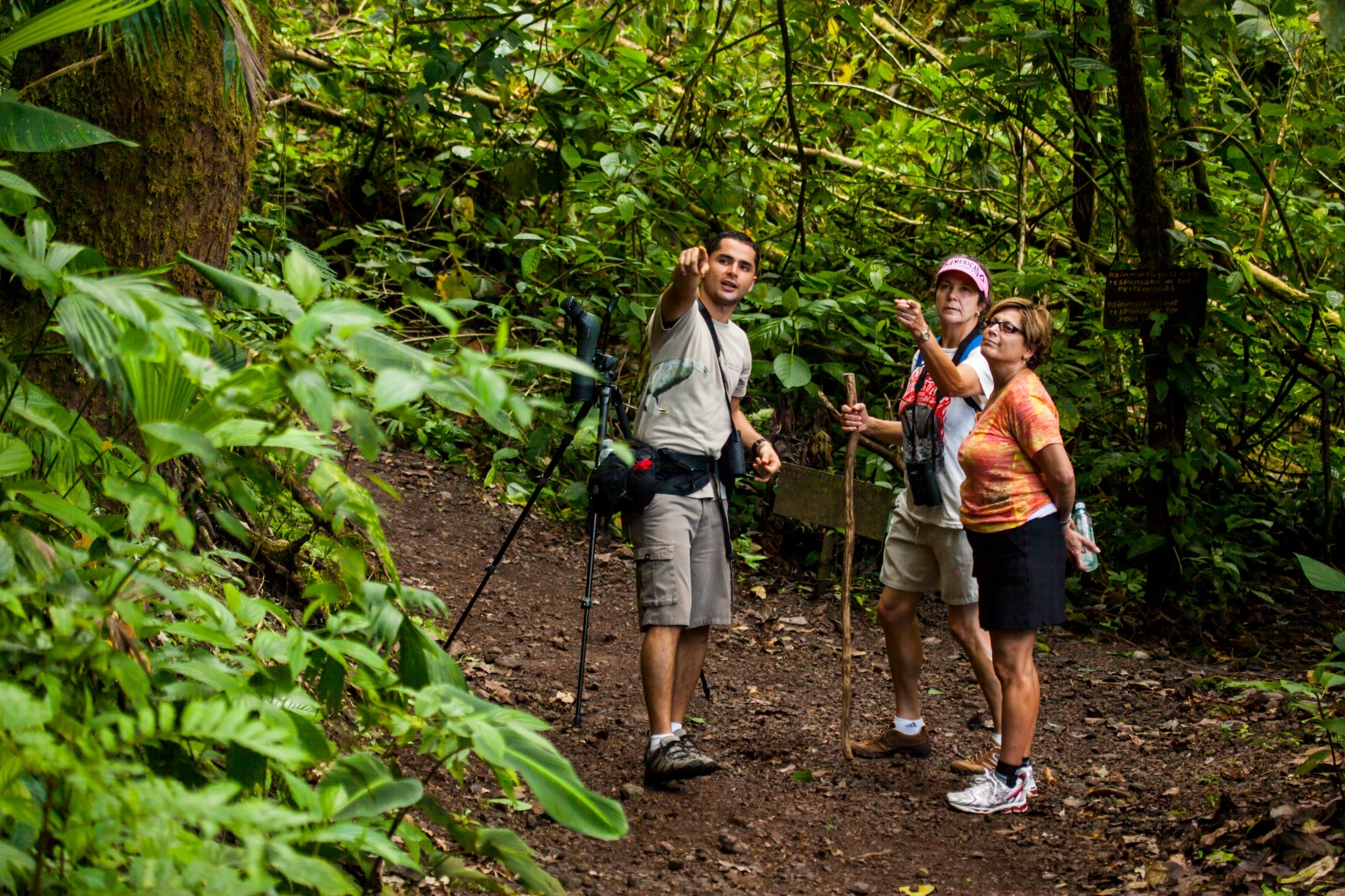 hiking privado en la selva de costa rica