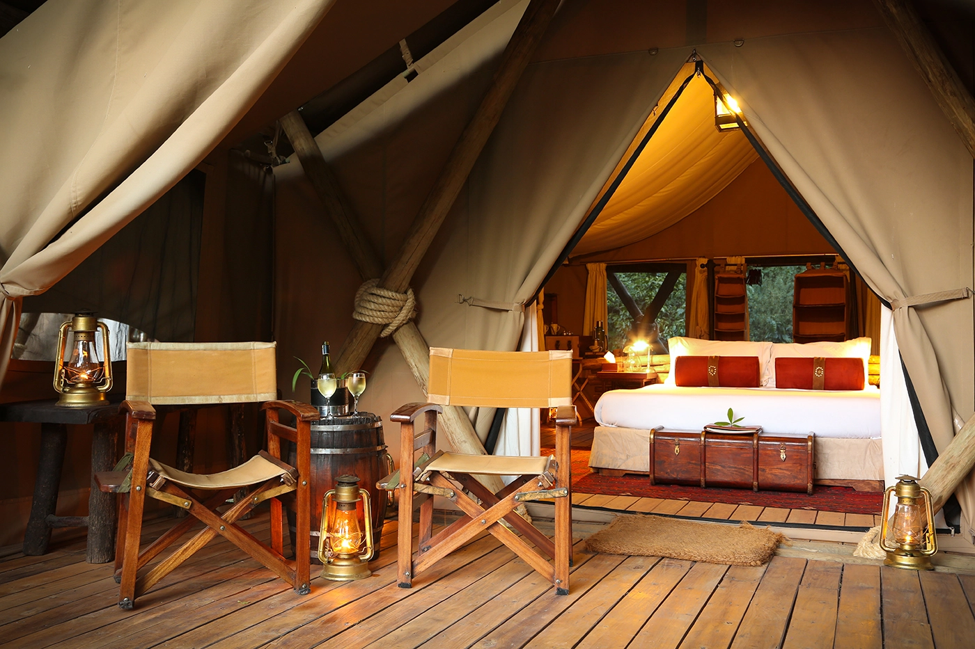 campamento de lujo en kenia