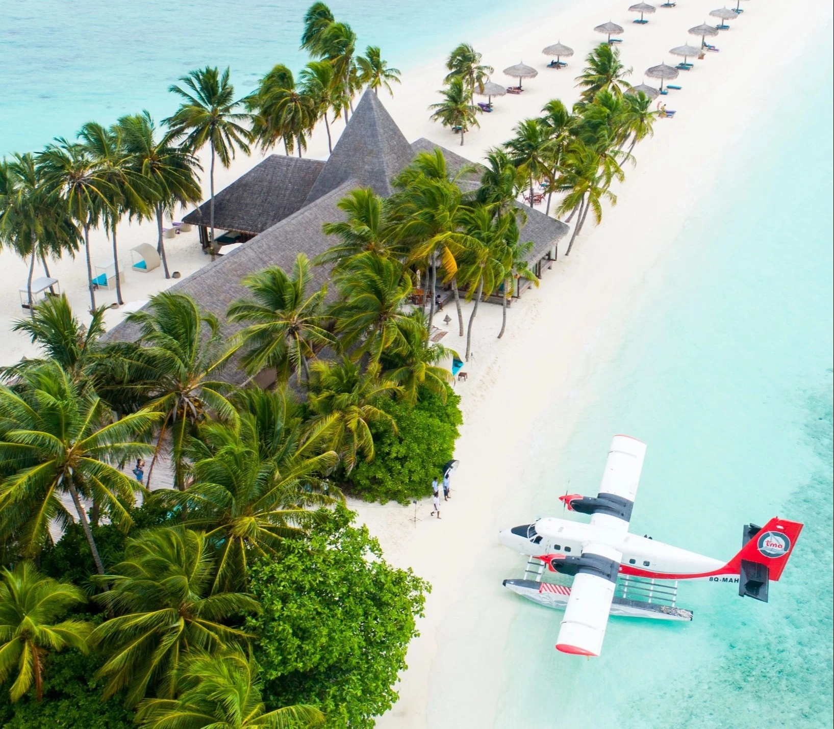 Llegada en hidroavión