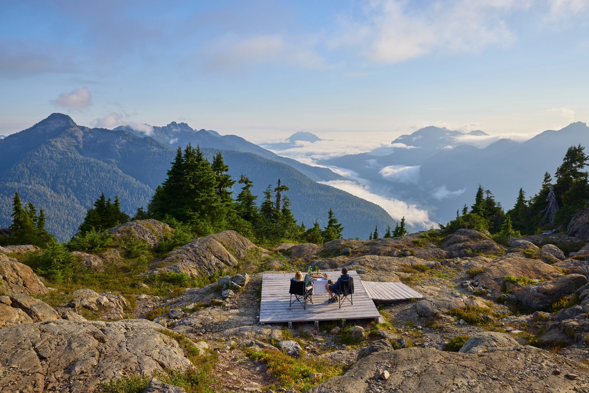 picnic para dos privado rocosas Canadá