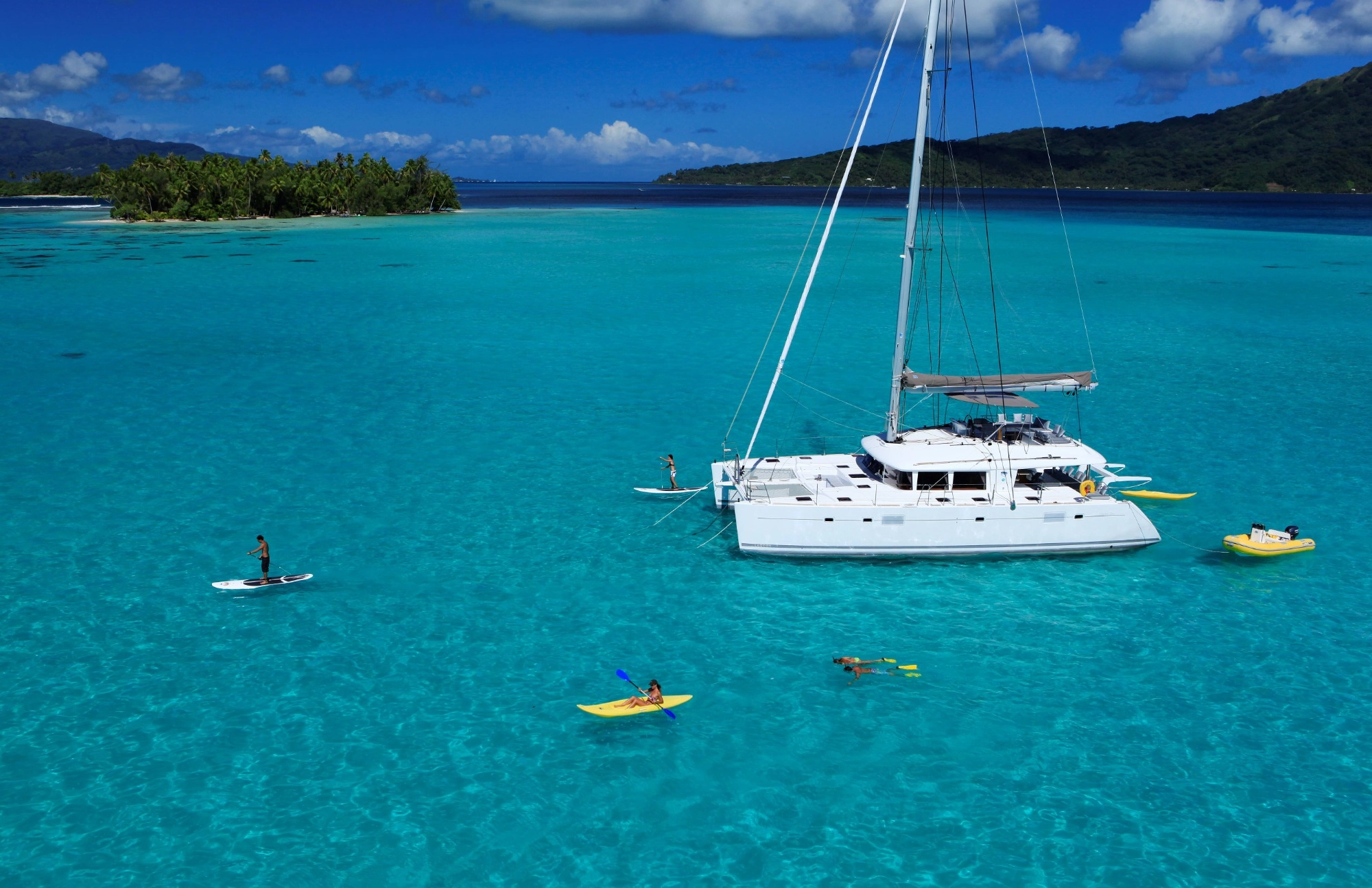 catamaran por la polinesia francesa