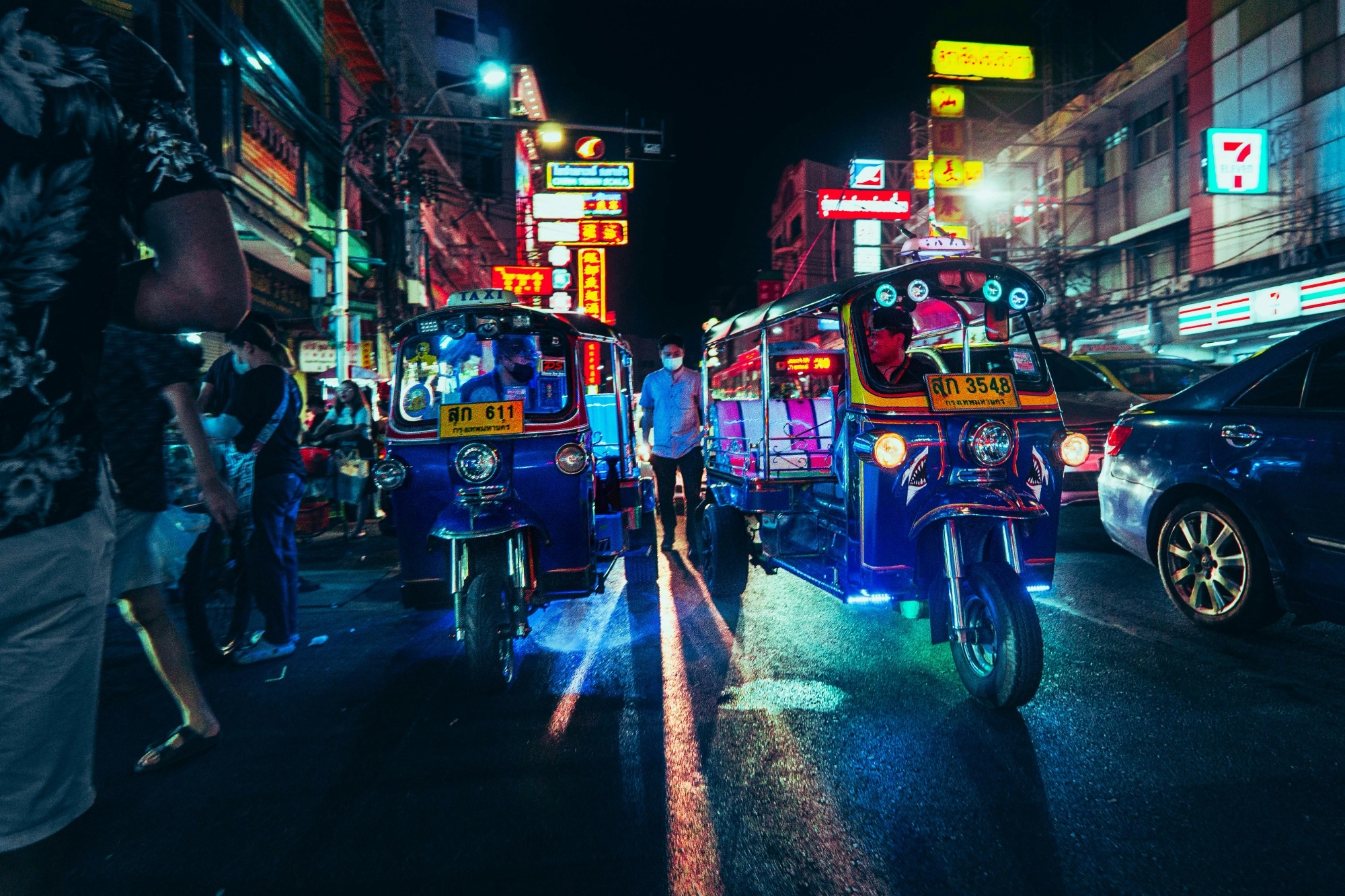 tuktuks en Bangkok Tailandia