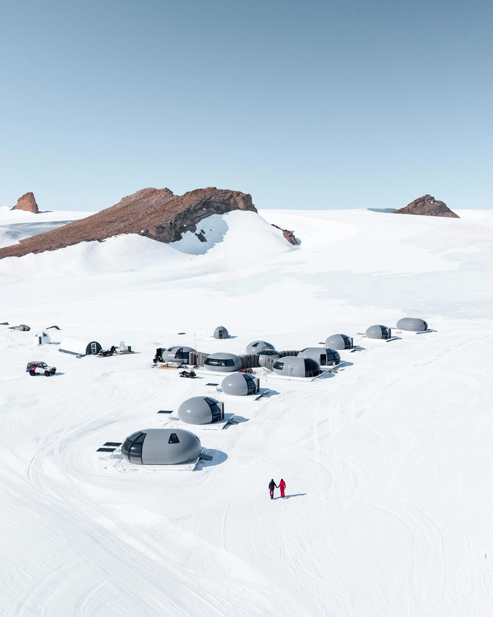 Campamento de lujo en la Antartida